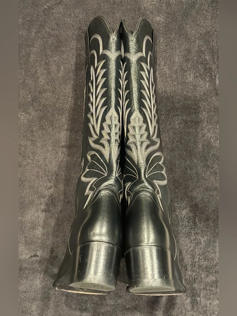 Tecovas Abby Midnight Cowhide Handmade Cowboy Boots - Picture 5 of 6